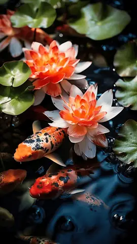 Ảnh Nền Cá Chép Hoa Sen Cho Điện Thoại
