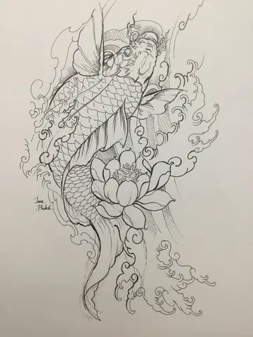 Hình Vẽ Cá Chép Đẹp Nhất