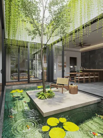 Kết Hợp Tiểu Cảnh Phong Thủy