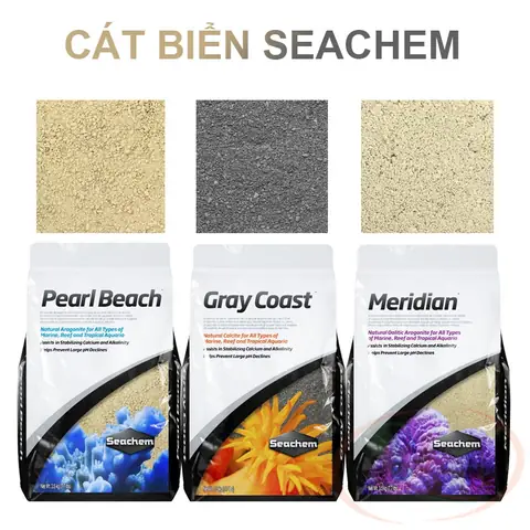 Nền Hồ Cá Nước Mặn - Seachem Pearl Beach 10kg