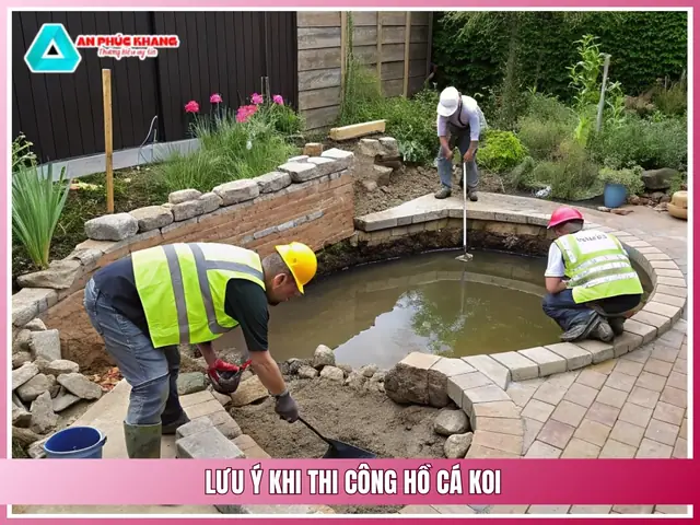 Một Số Lưu Ý Quan Trọng Khi Tiến Hành Thi Công Hồ Cá Koi Một Số Lưu Ý Quan Trọng Khi Tiến Hành Thi Công Hồ Cá Koi