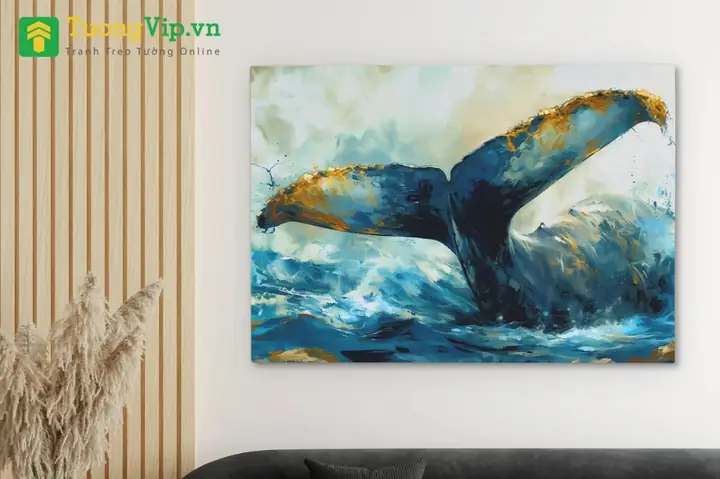 Tranh Vẽ Cá Voi Và Biển Cả