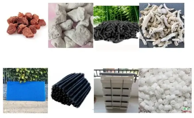 Cho Bề Mặt Nền Của Hồ Cá Là Các Vật Liệu Lọc Nước