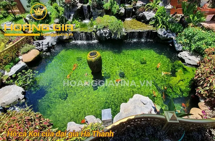 Mẫu Hồ Cá Koi Ngoài Trời Đẹp Của Người Nổi Tiếng