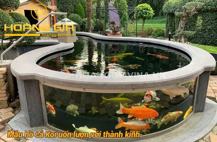 Mẫu Hồ Cá Koi Ngoài Trời Hiện Đại Mẫu Hồ Cá Koi Ngoài Trời Hiện Đại
