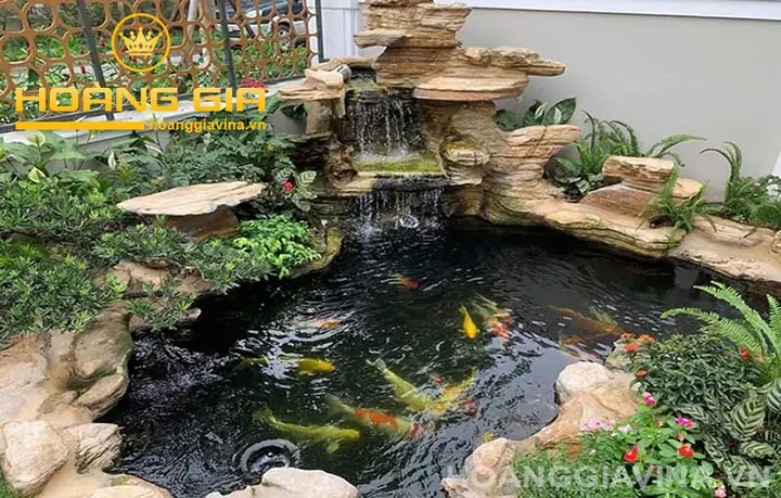 Mẫu Hồ Cá Koi Ngoài Trời Đẹp Có Thác Nước Mẫu Hồ Cá Koi Ngoài Trời Đẹp Có Thác Nước