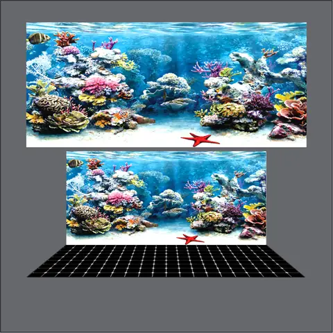 Mẫu Tranh 3d Bể Cá Rồng