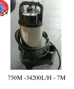 Máy Bơm Tsurumi 750w Cho Hồ Cá Koi Không Có Phao Chống Cháy