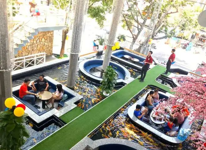 Một Số Mẫu Quán Cafe Cá Koi Đẹp Hút Hồn