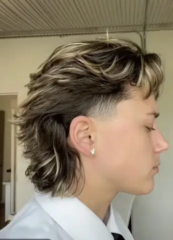 Mullet With Highlights