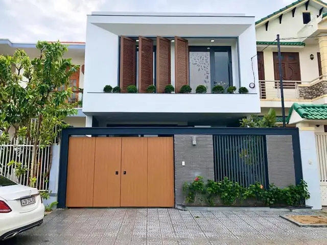 Mẫu Nhà 2 Tầng Thiết Kế Đẹp 2021 Có Hồ Cá Koi