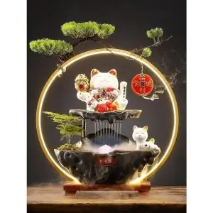 Thác Nước Phong Thủy Nước Mèo Thần Tài