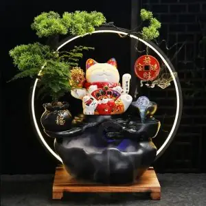 Thác Nước Phong Thủy Nước Mèo Thần Tài