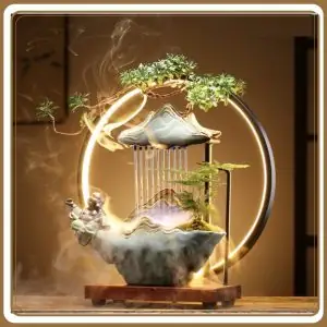 Thác Nước Phong Thủy Có Đài Phun Nước