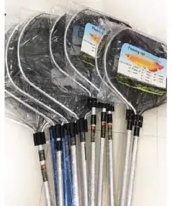 Vợt Bán Nguyệt 40-45-50-55-60-65-70-75-80 Lùa-bắt Cá Koi Sãi Dài 2m5