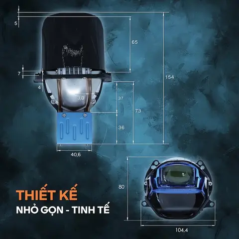 Bi Laser Megalodon Trang Bị Thiết Kế Tinh Tế, Sang Trọng