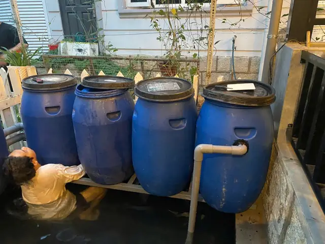 / Sơ Đồ Hệ Thống Lọc Thùng Nhựa Rời Hồ Cá Koi