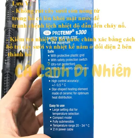 Cây Sưởi Ấm Hồ Cá Rồng 300w Jbl Protemp S300 Cho Hồ Bể Cá 400l
