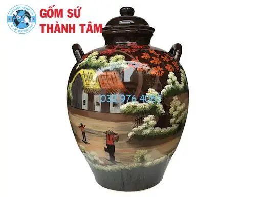 Tại Sao Nên Lựa Chọn Bình Gốm Sứ Bát Tràng Để Ngâm Rượu Cá Ngựa?