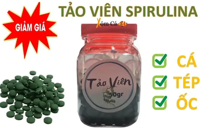 Thực Phẩm Tảo Viên Cho Cá, Tép Và Artemia
