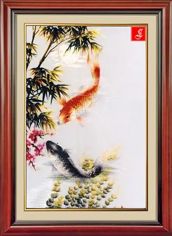 Tranh Đính Đá Con Cá: Hướng Dẫn Làm Bức Tranh Cá Chép Hóa Rồng Đẹp Mê Ly
