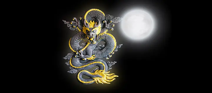 Tranh 3d Cho Cá Rồng Huyết Long