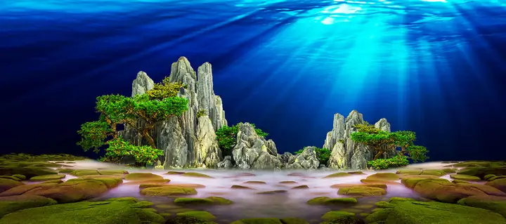 Tranh Hồ Cá Rồng