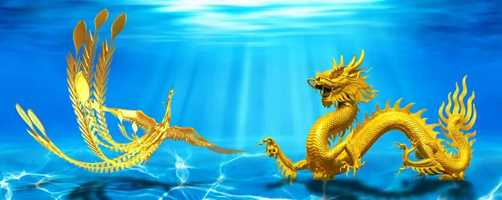 Tranh Hồ Cá Rồng