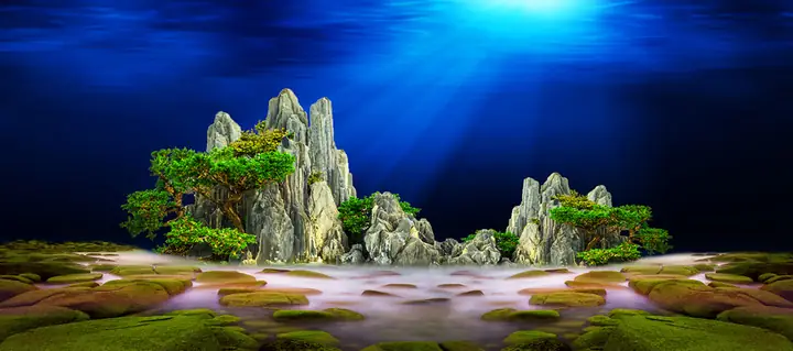 Tranh Hồ Cá Rồng