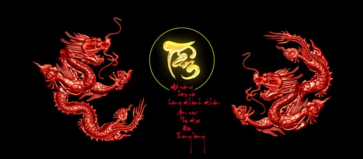 Tranh 3d Cho Cá Rồng Huyết Long