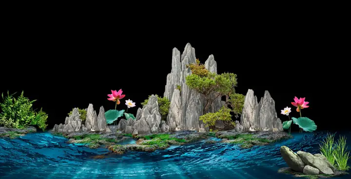 Tranh 3d Cho Cá Rồng Huyết Long