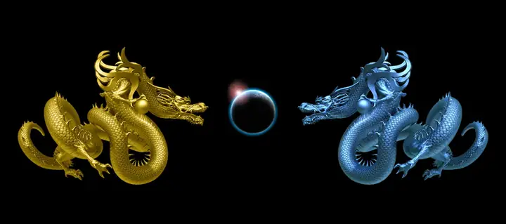 Tranh 3d Cho Cá Rồng Huyết Long