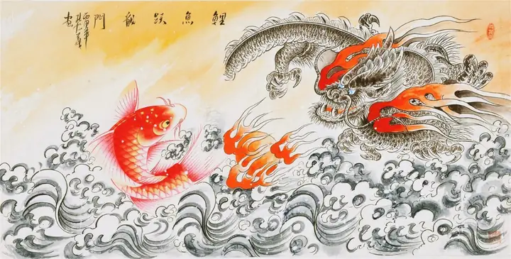 Tranh Vẽ Cá Chép Hóa Rồng Có Ý Nghĩa Gì?