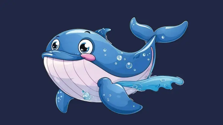 Những Bức Hình Vẽ Cá Voi Cute Cho Bé