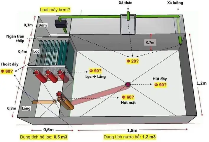 Bước 2 Phác Thảo Bản Vẽ Hồ Cá Koi