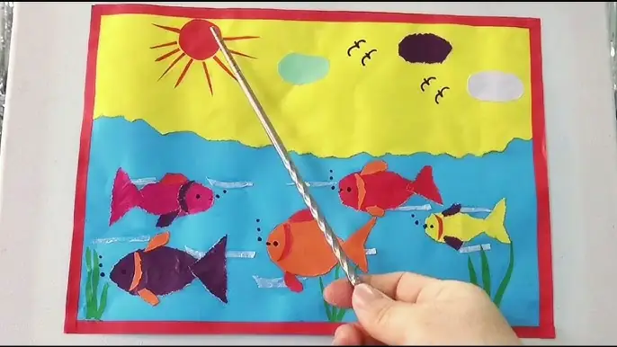 Hướng Dẫn Chi Tiết Cách Làm Xé Dán Đàn Cá Handmade Đơn Giản Tại Nhà