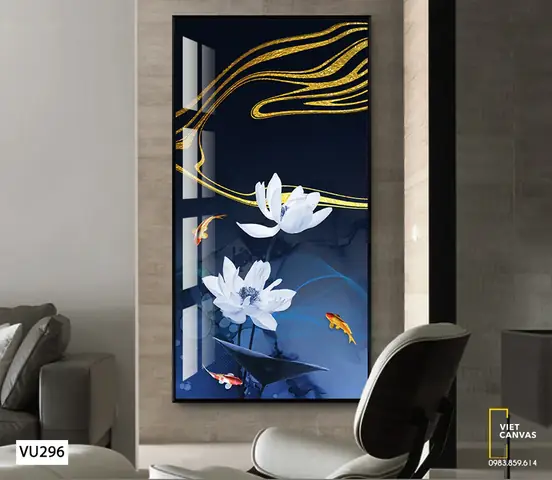Tranh Cá Chép Vượt Vũ Môn