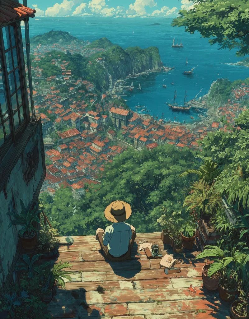 avatar ảnh anime chill lofi 32