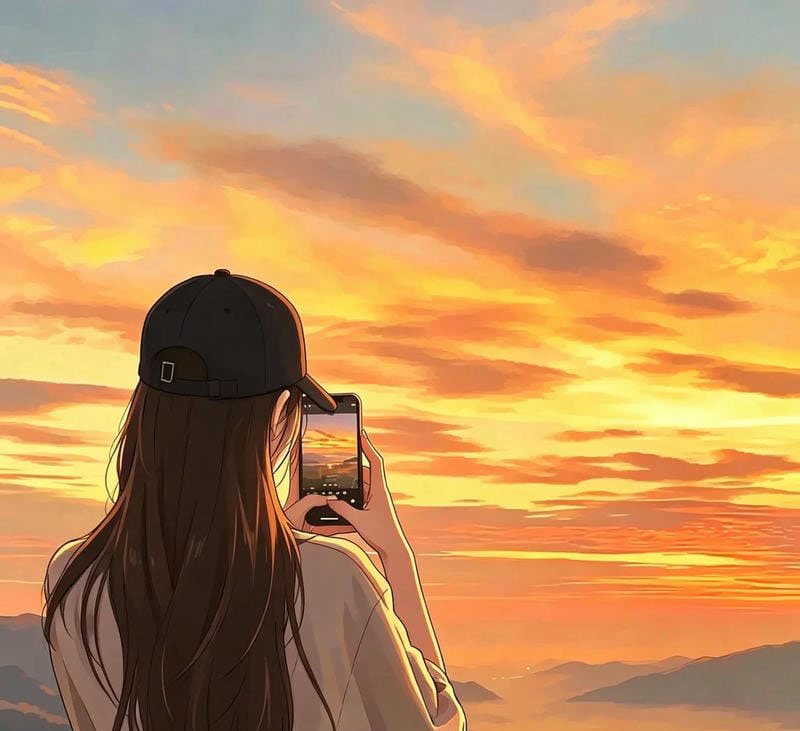 avatar ảnh anime chill lofi 9