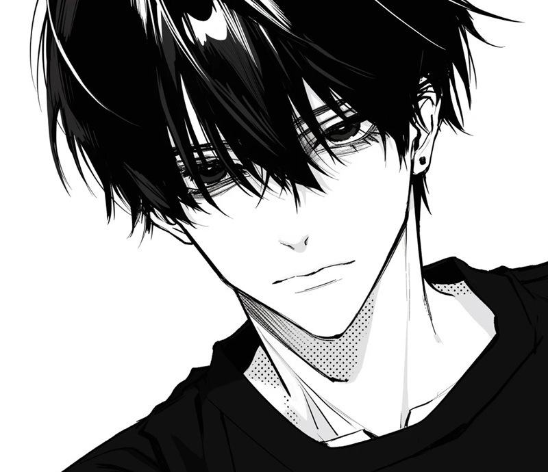 avatar anime trắng đen ngầu 9