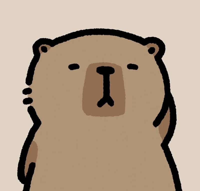 avatar Capybara vô tri chất lượng cao tải miễn phí