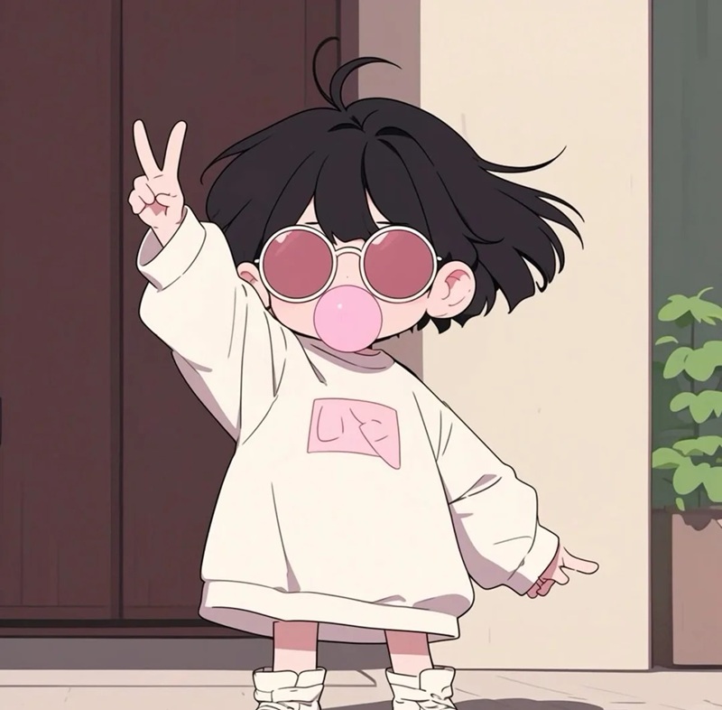 avatar chibi nữ ngầu 14
