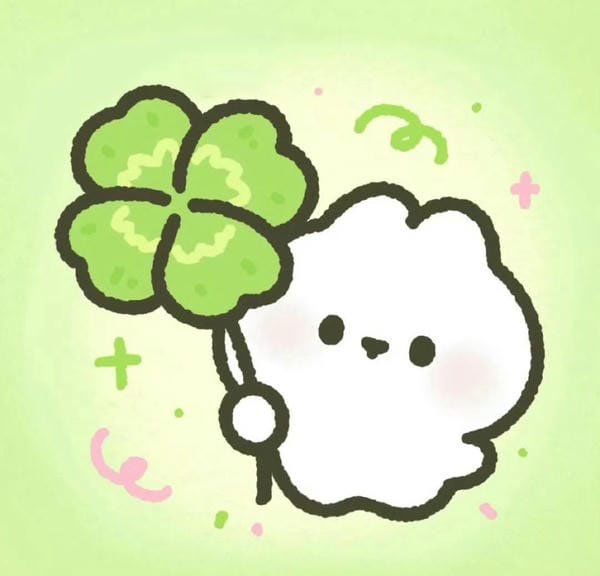 avatar cỏ 4 lá cute 1