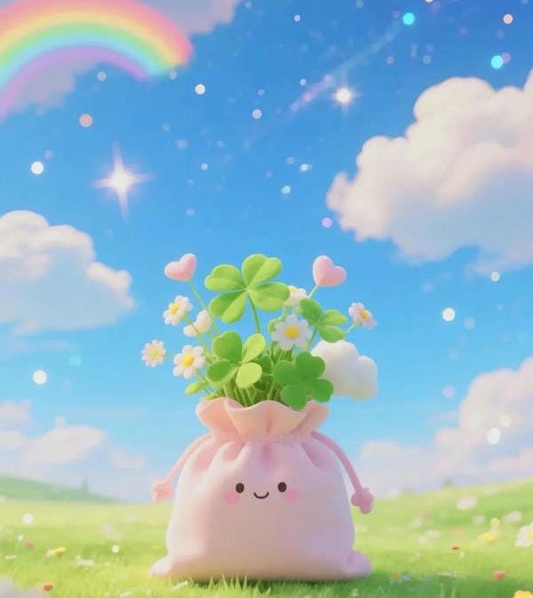 avatar cỏ 4 lá cute 16