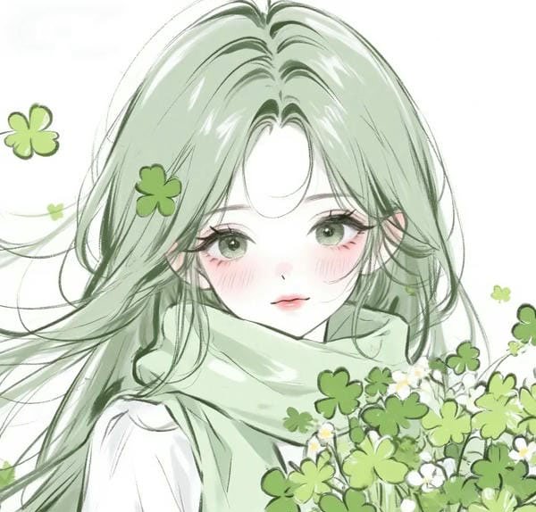 avatar cỏ 4 lá cute 19
