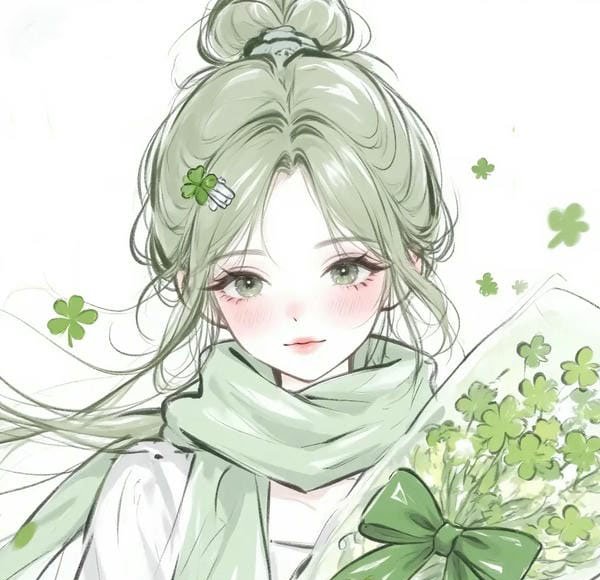 avatar cỏ 4 lá cute 20