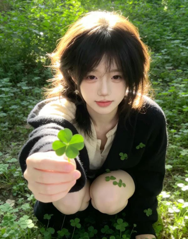 avatar cỏ 4 lá cute 36