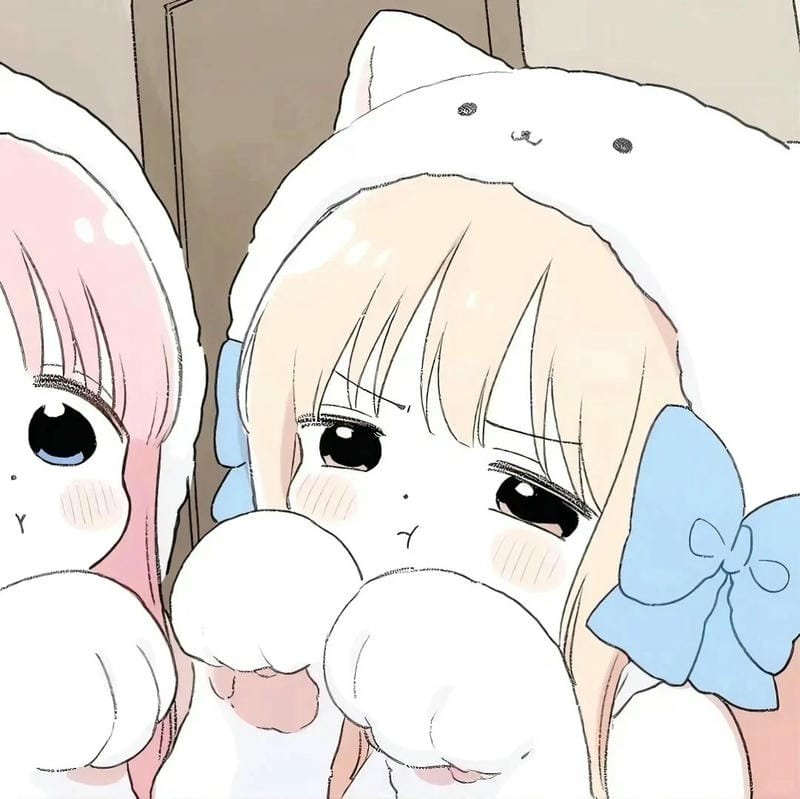 avatar đôi bạn thân nữ cute 14
