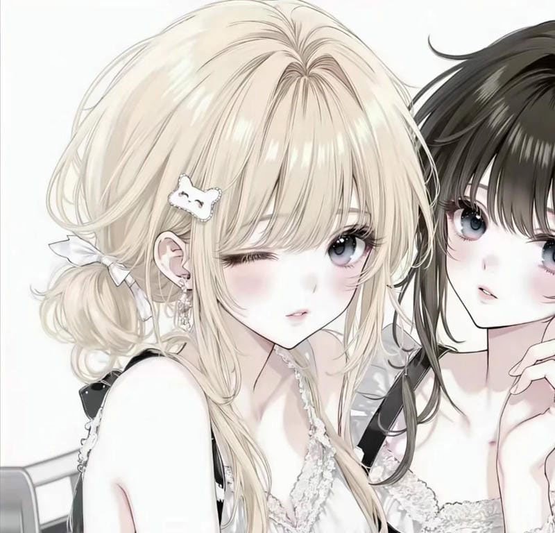 avatar đôi bạn thân nữ cute 4