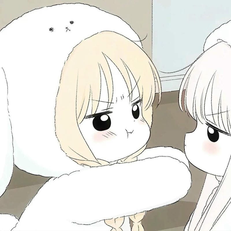 avatar đôi bạn thân nữ cute 9